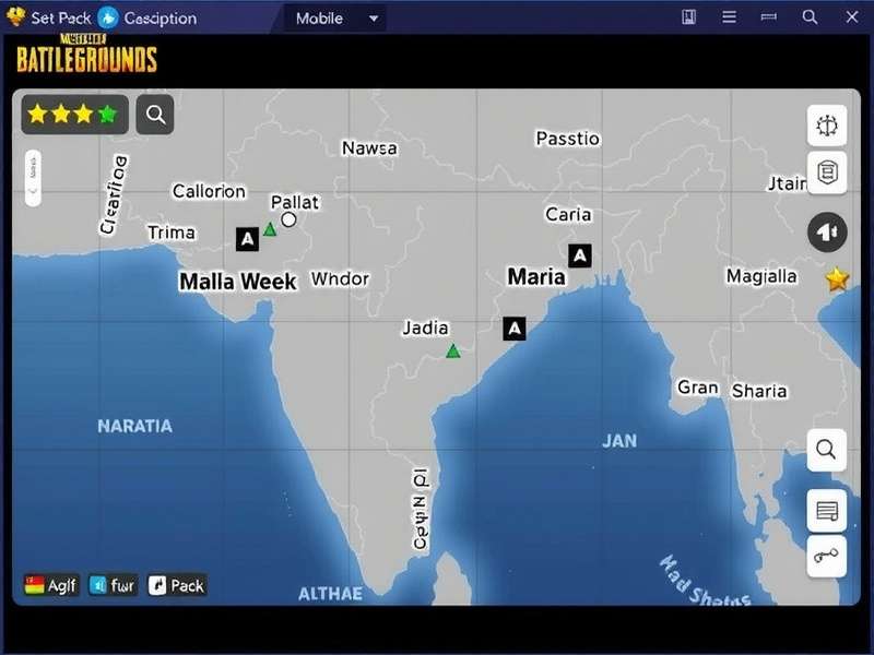 PUBG Mobile India Stars Custom Map PUBG Mobile India Stars Map featuring Indian locations