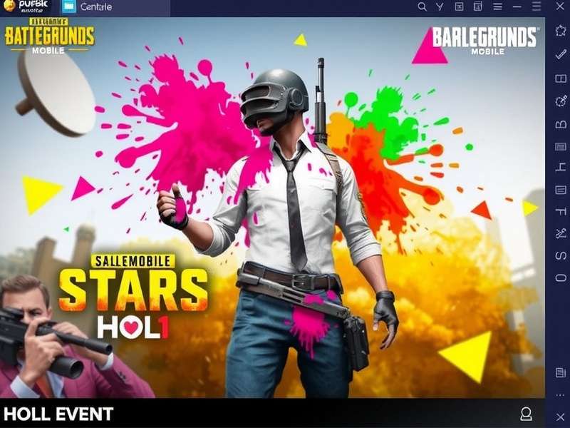 PUBG Mobile India Stars Holi Celebration PUBG Mobile India Stars Holi Event with colored in-game elements